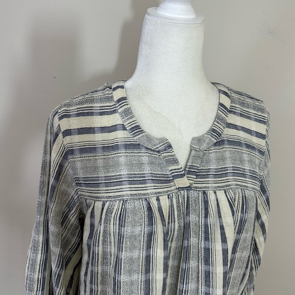Knox Rose sz sm a textured smock style shirt Boho look - Picture 2 of 15
